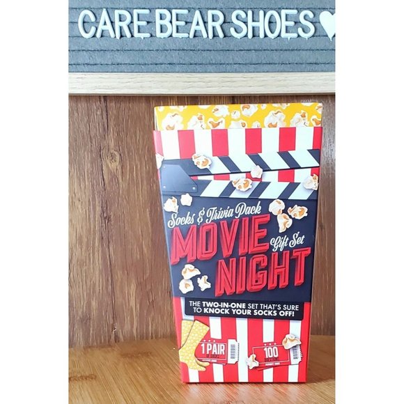 professor puzzle Underwear & Socks Popcorn Movie Night Socks 0 Question Trivia Pack Poshmark